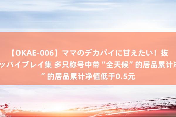 【OKAE-006】ママのデカパイに甘えたい！抜かれたい！オッパイプレイ集 多只称号中带“全天候”的居品累计净值低于0.5元