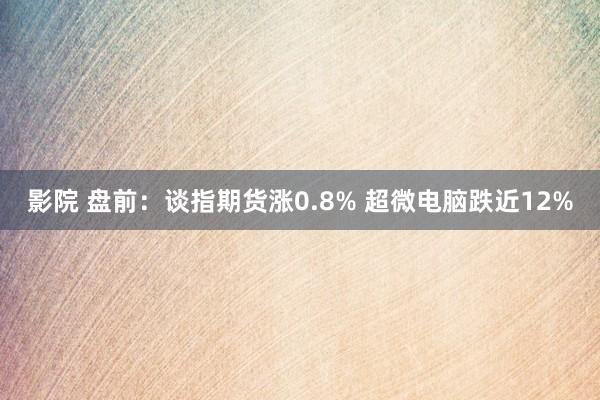 影院 盘前：谈指期货涨0.8% 超微电脑跌近12%