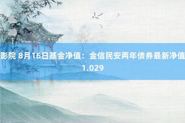 影院 8月16日基金净值：金信民安两年债券最新净值1.029